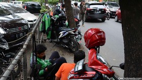 Massa Pengemudi Gojek Belum Tiba di Kantornya