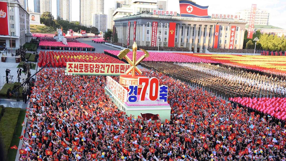 Korut Gelar Parade Militer Rayakan 70 Tahun Partai Pekerja