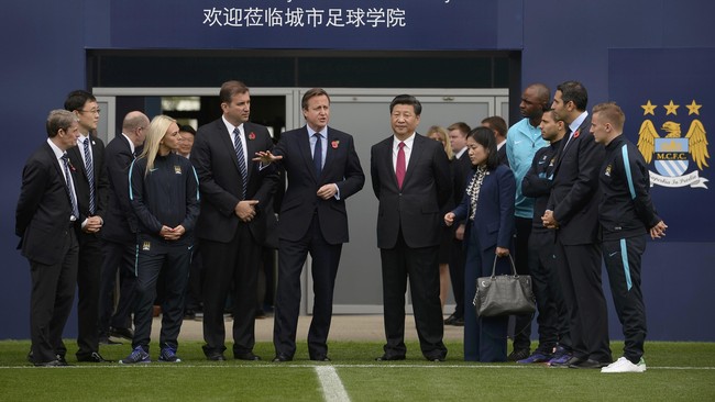Olahraga dan sepak bola menjadi agenda pembicaraan antara Presiden China dengan Perdana Menteri dan Keluarga Kerajaan Inggris.