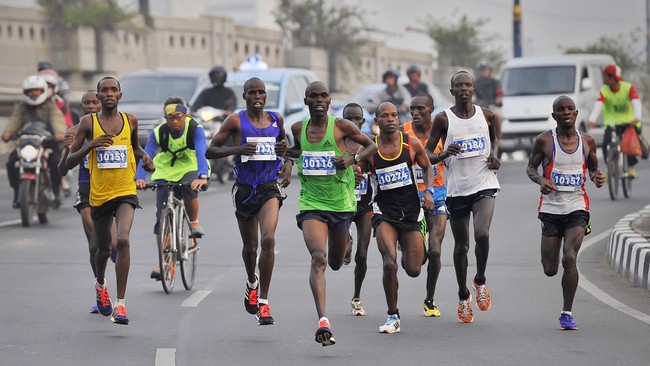 Penyelenggara Jakarta Marathon mengaku senang dengan kesuksesan ajang lomba lari jarak jauh itu selama tiga tahun terakhir.