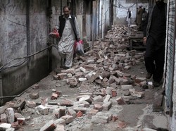 Penampakan Pakistan Diguncang Gempa M 5,7
