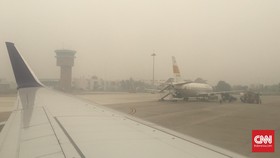 Palembang Masih Dikepung Asap, Jarak Pandang Terbatas