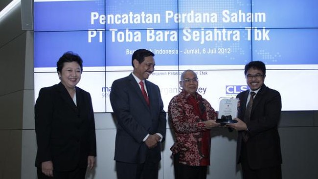 PT Toba Bara Sejahtera Tbk membagikan dividen sebesar US$1,13 juta atau 10 persen dari perolehan laba tahun lalu yang sebesar US$11,35 juta.