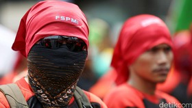 Demo Buruh di Depan Istana Dijaga 4.700 Personel Gabungan