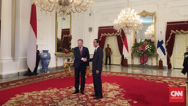 Presiden Jokowi menerima kunjungan Presiden Finlandia Sauli Väinämö Niinistö di Istana Negara, mengawali penguatan kerja sama kedua negara.