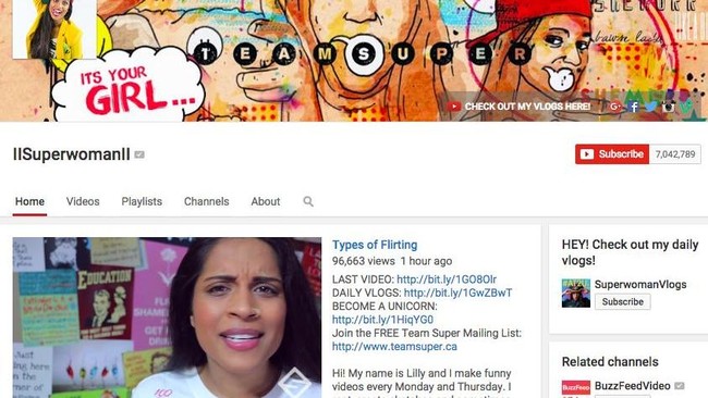 Siapa bilang tidak bisa dapat banyak uang dari YouTube? Lilly Singh, dapat Rp 34 miliar hanya dengan mengunggah video-video unik.