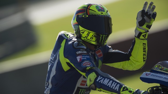 Valentino Rossi secara mengejutkan mengalahkan Jorge Lorenzo di sesi latihan bebas (FP) 3 MotoGP Spanyol di Sirkuit Jerez, Sabtu (23/4).