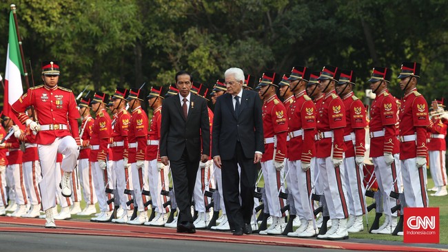 Dalam kunjungannya ke Jakarta, Presiden Republik Italia Sergio Mattarella memboyong puluhan pengusaha untuk meningkatkan kerja sama dengan Indonesia.