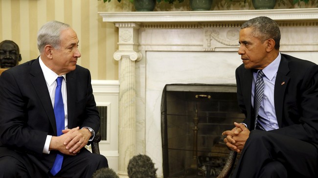 Meski tak selalu akur, Obama dan Netanyahu bertemu di Gedung Putih, membahas solusi dua-negara untuk konflik Palestina dan Israel, serta bantuan militer AS.