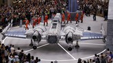 Star Wars 'Mendarat' di Negeri Singa Pesawat bertema Star Wars dari maskapai All Nippon Airways (ANA) mendarat di Bandara Changi, Singapura. Pesawat itu akan dipamerkan pada 12-14 November 2015.