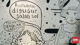 Menyuarakan Kesedihan Korban Penggusuran Lewat Mural
