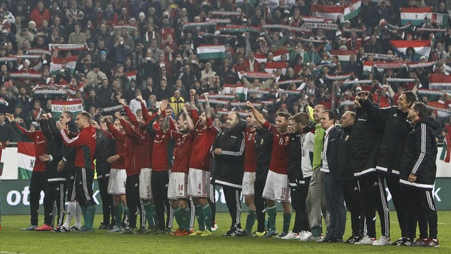 Hungaria menjadi tim teranyar yang berhasil lolos ke putaran final Piala Eropa 2016 setelah menyingkirkan Norwegia dalam babak playoff, Minggu (15/11).