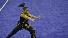 Juwita Niza Nyaman dengan Nomor Nanquan di Kejuaraan Dunia