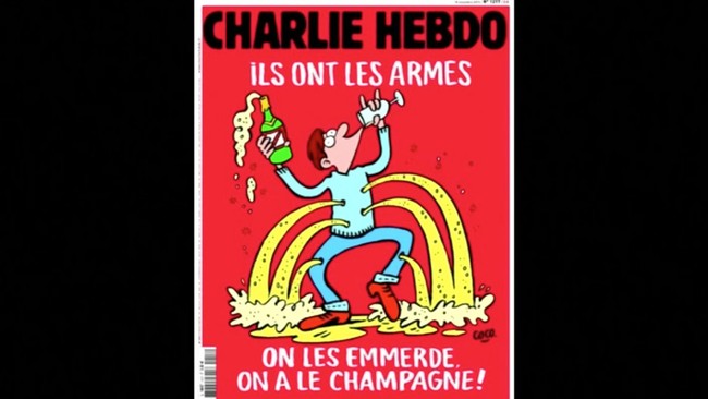Charlie Hebdo mengangkat serangan Paris di halaman utama edisi terbaru, menyoroti gaya hidup Barat untuk melawan serangan teror.