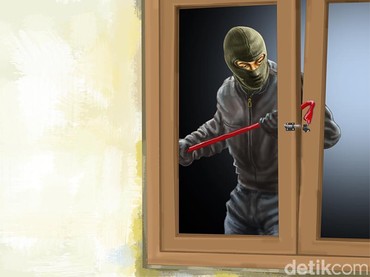 Maling Teriak Maling, Ngibrit Lihat Pemilik Rumah Todong Senpi Laras Panjang