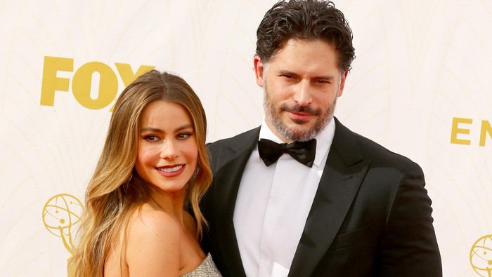 LOS ANGELES, CA - SEPTEMBER 20:  Actors Sofia Vergara (L) and Joe Manganiello attend the 67th Annual Primetime Emmy Awards at Microsoft Theater on September 20, 2015 in Los Angeles, California.  (Photo by Mark Davis/Getty Images)
