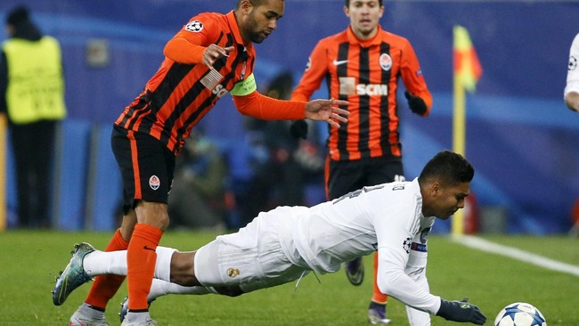 Cristiano Ronaldo berhasil membuat Real Madrid menutup babak pertama dengan keunggulan 1-0 atas Shakhtar Donetsk.