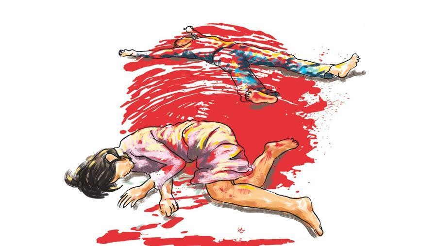 Ilustrasi Pembunuhan Pria-wanita Ilustrasi Pembunuhan Pria-wanita