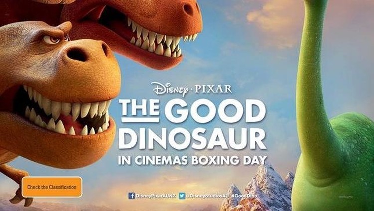 poster film animasi the good dinosaur