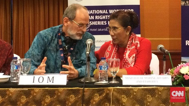International Organization for Migration mencatat 1.258 nelayan asing yang bekerja di kapal penangkap ikan, sedikitnya 1.207 orang menjadi korban perdagangan.