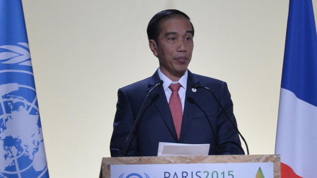 Presiden Jokowi menyebut perubahan iklim sangat berdampak bagi negara kepulauan seperti Indonesia.