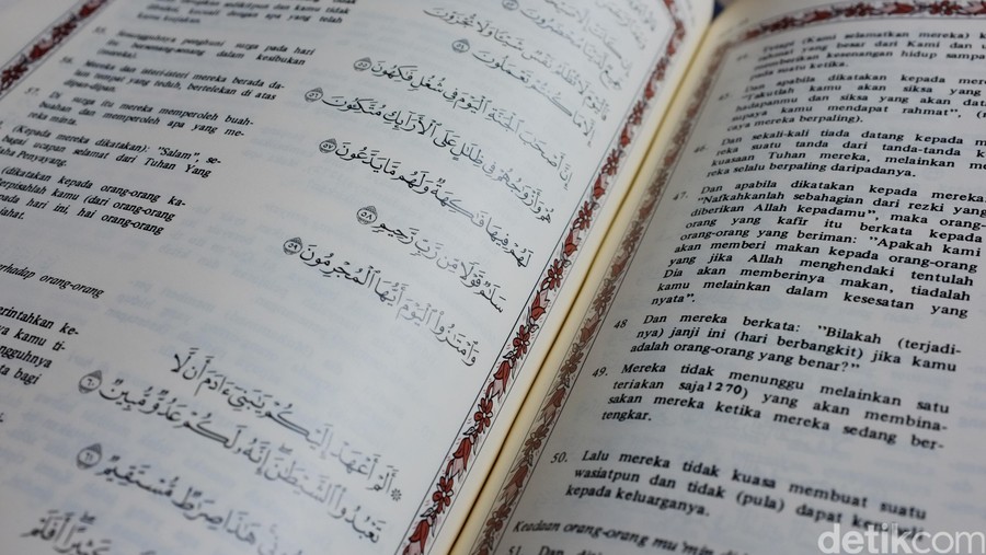 Alquran alqulran dan terjemahannya. dikhy sasra/ilustrasi/detikfoto