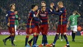 Sandro Hattrick, Barca ke 16 Besar Piala Raja