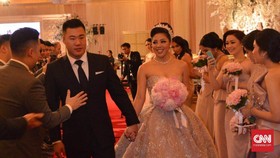 Gemerlap Resepsi Pernikahan Putri Setya Novanto