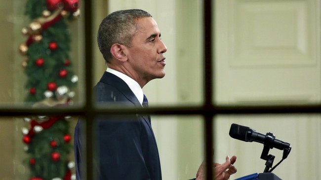 Di tengah perayaan Natal di Hawaii, Obama menaruh simpati terhadap umat Kristen yang tak bisa merayakan Natal dengan gegap gempita.