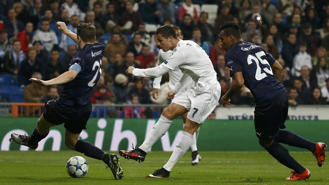 Setelah melalui tujuh bulan dan 22 tendangan bebas, Ronaldo akhirnya kembali mencetak gol lewat tendangan bebas saat Real Madrid mengalahkan Malmo FF 8-0.