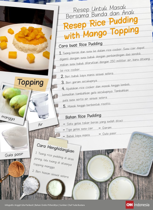 Sore hari bisa diisi dengan kegiatan memasak bersama buah hati tercinta. Tak perlu memasak menu rumit. Cukup masakan sederhana yang bisa dinikmati bersama.