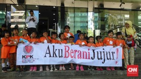Kunjungi KPK, 14 Siswa PAUD Berani Komitmen Jujur
