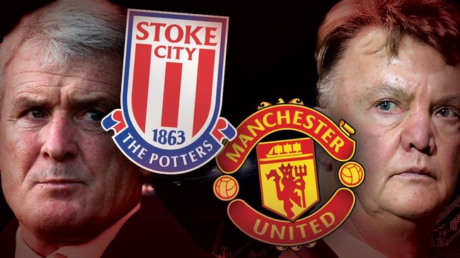 Laporan pertandingan Stoke City lawan Manchester United di Stadion Britannia.