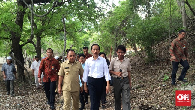 Di Waduk Gondang, Presiden Jokowi akan disambut oleh Menteri Pekerjaan Umum dan Perumahan Rakyat Basuki Hadimuljono.