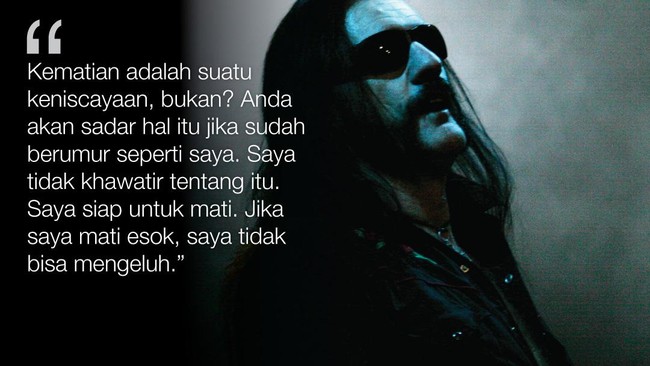 Delapan Pernyataan 'Ganas' Lemmy 'Motorhead'