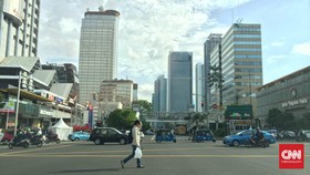 Jelang Tutup Tahun, Kondisi Jalan Depan Kantor Ahok Sepi