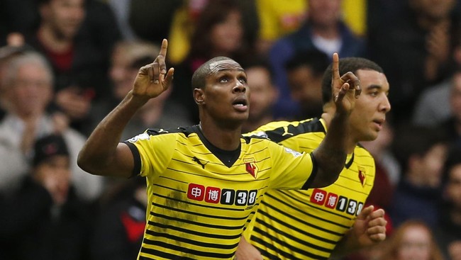 Odion Ighalo dan Troy Deeney menjadi kunci sukses Watford menduduki peringkat delapan klasemen sementara Liga Primer hingga paruh musim.