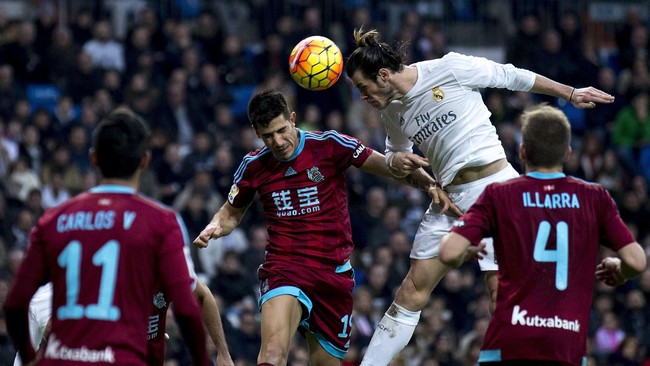 Dikenal memiliki kecepatan dan tendangan kaki kiri yang mematikan, winger Real Madrid, Gareth Bale, kini memiliki senjata baru untuk mencetak gol.