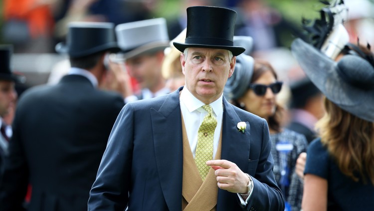ASCOT, ENGLAND - JUNE 20:  Prince Andrew, Duke of York attends day four of Royal Ascot 2014 at Ascot Racecourse on June 20, 2014 in Ascot, England.  (Photo by Chris Jackson/Getty Images for Ascot Racecourse)