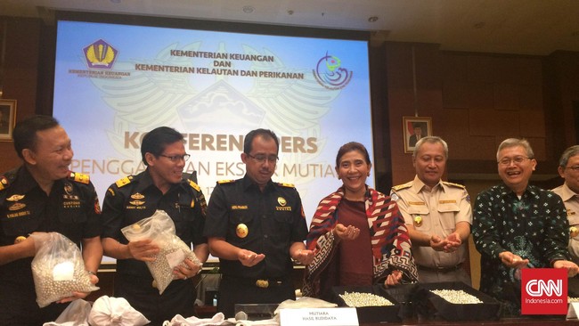 Direktorat Jenderal Bea dan Cukai, Kementerian Kelautan dan Perikanan,dan Kepolisian menggagalkan penyelundupan 10 kontainer ikan makarel dan cumi-cumi.