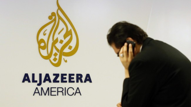 Al Jazeera Amerika berhenti siaran setelah dua tahun mengudara. Diduga rating dan kondisi finansial buruk, ditambah anjloknya harga minyak, menjadi penyebabnya.
