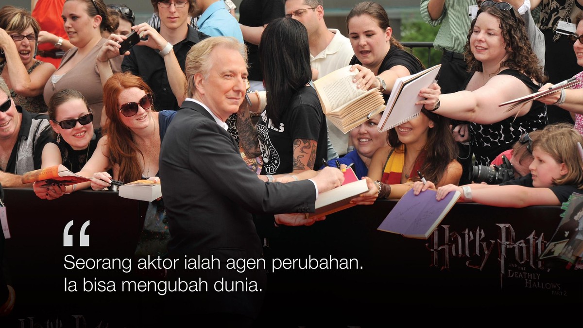 Mantra Kehidupan Alan Rickman