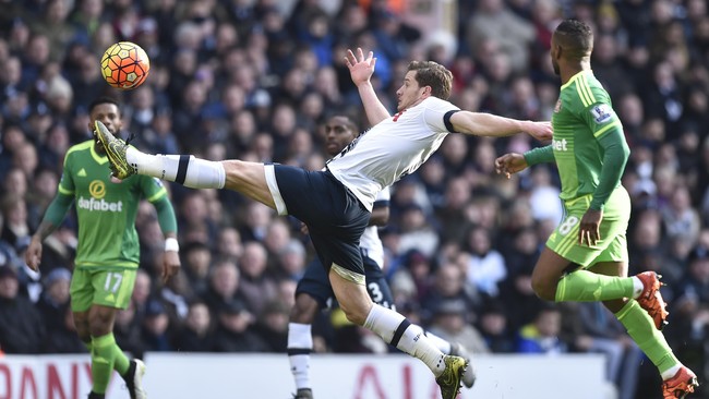 Sempat tertinggal lebih dulu pada babak pertama, Spurs mengakhiri pertandingan dengan skor 4-1 atas tim tamu, Sunderland.