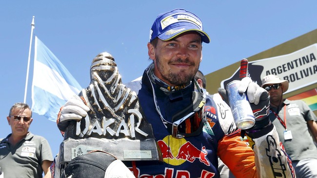 Toby Price pada tiga tahun lalu hampir pensiun karena cedera leher. Namun, tahun ini ia berhasil menjadi pria Australia pertama yang menjuarai Reli Dakar.