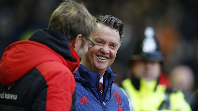 Pertemuan terakhir Van Gaal dan Klopp terjadi di Liga Primer Inggris, ketika MU menang 1-0 atas Liverpool di Anfield, 17 Januari 2016.