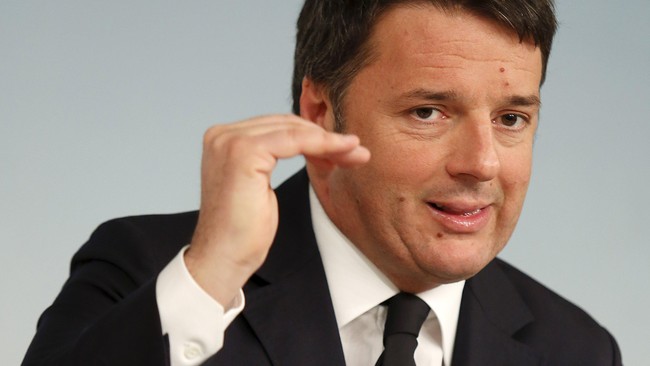 Perdana Menteri Italia Matteo Renzi menilai kandidat capres AS dari Partai Republik, Donald Trump, memiliki kebijakan yang mengutamakan ketakutan.