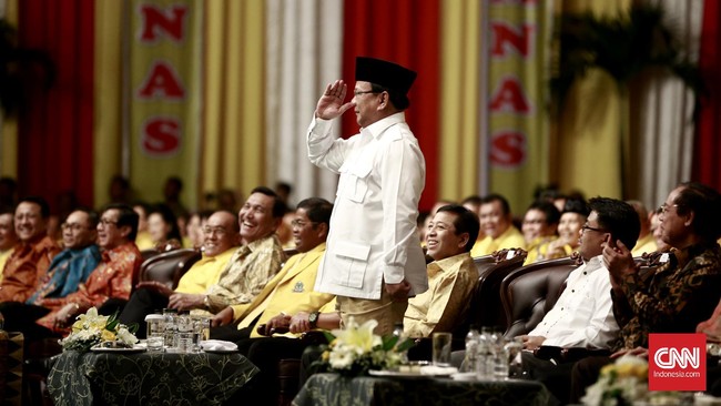 Prabowo menegaskan bahwa bangsa Indonesia tidak boleh bergantung dengan bangsa lain dan menjaga kekayaan sendiri.