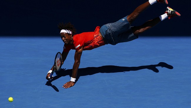 Dalam percobaan ke-12, Gael Monfils akhirnya mendapatkan satu tiket ke perempat final Australia Terbuka. Hal itu tidak didapatkan dengan mudah olehnya.
