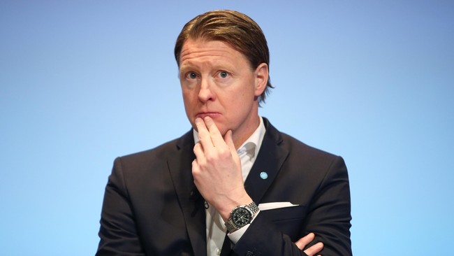 Hans Vestberg telah memimpin Ericsson sejak 2010. Beberapa bulan terakhir kepemimpinannya dipertanyakan karena performa perusahaan yang melemah.