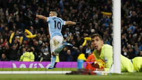 Foto Terbaik Duel Man City vs Everton